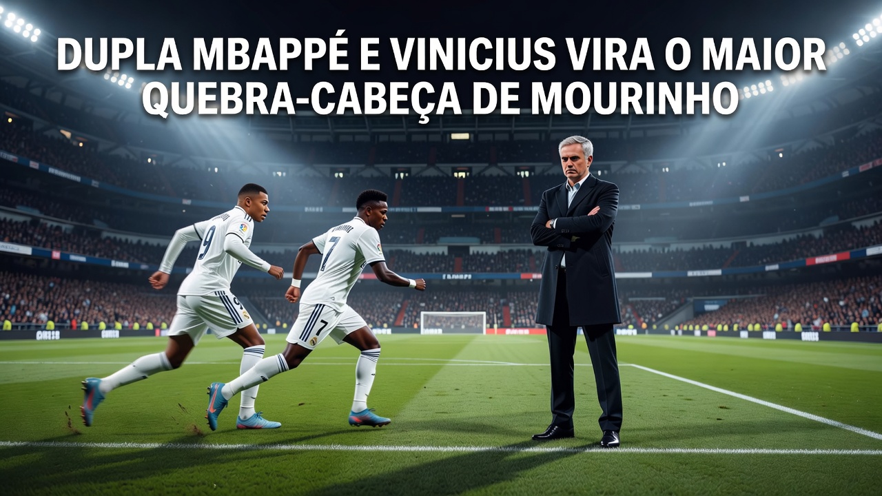 Dupla Mbappé e Vinicius vira o maior quebra-cabeça de Mourinho