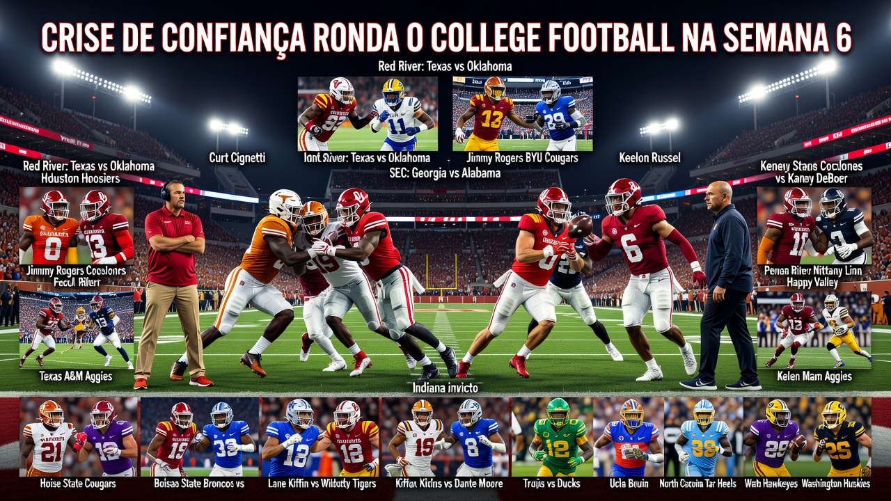 Crise de Confiança Ronda o College Football na Semana 6