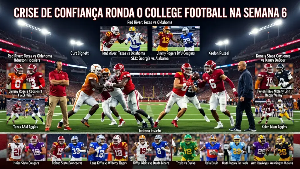 Crise de Confiança Ronda o College Football na Semana 6